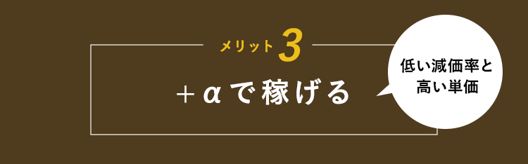 +αで稼げる