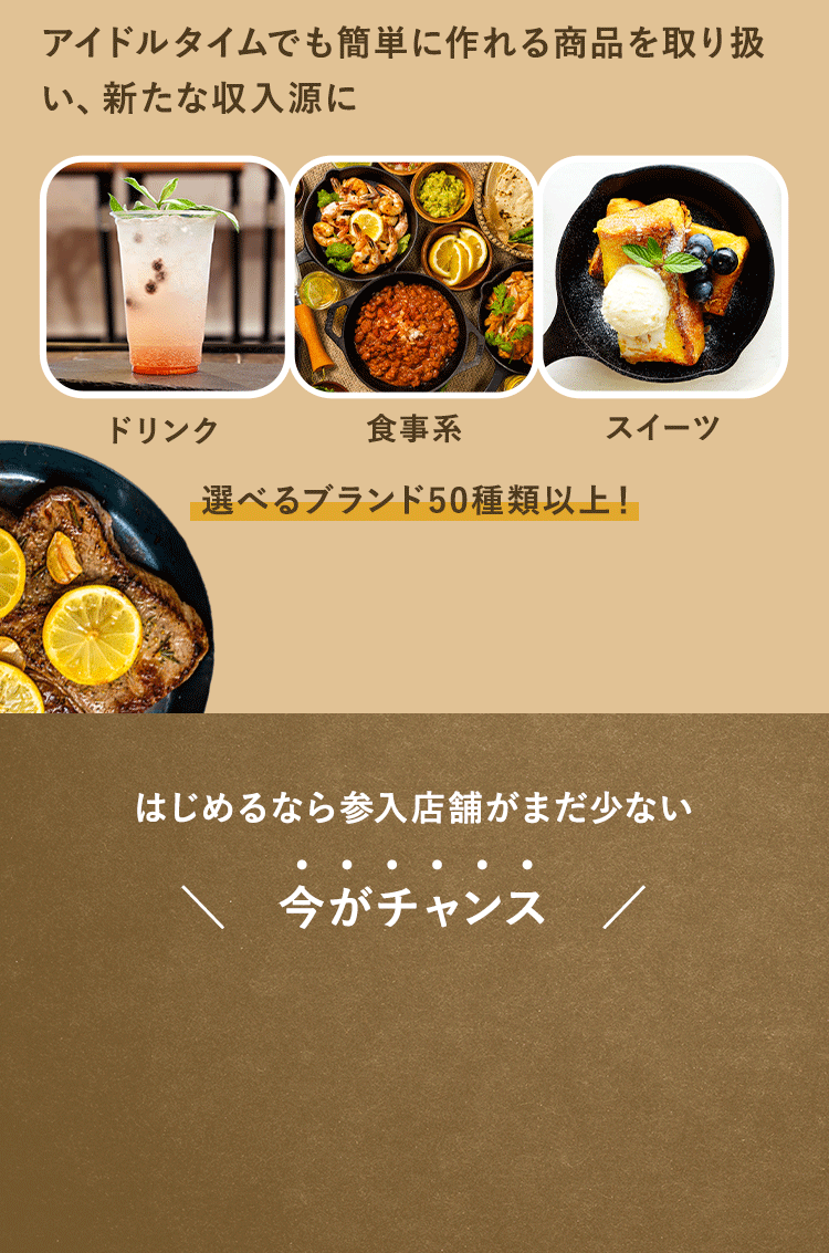 副業で+αの利益！アイドルタイムでも簡単に作れる商品を取り扱い、新たな収入源に！